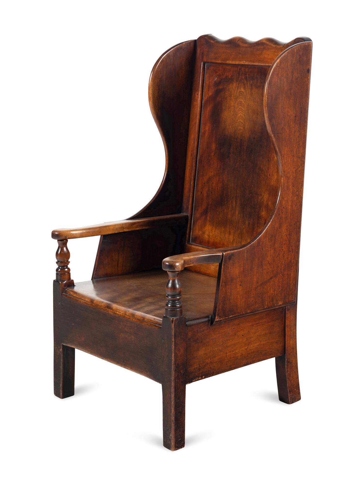 An English Oak Lambing Chair