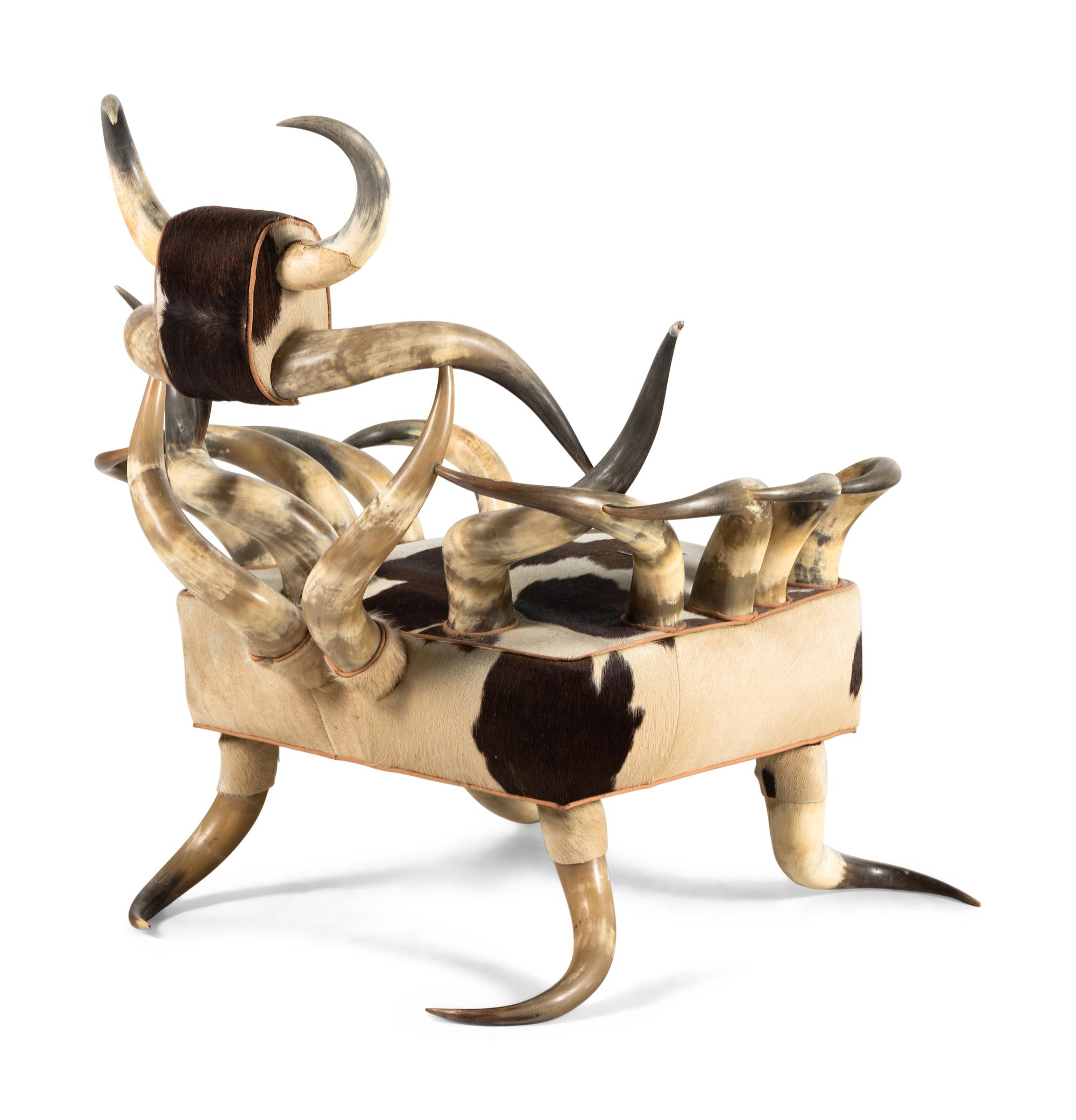 A Victorian Horn Chair