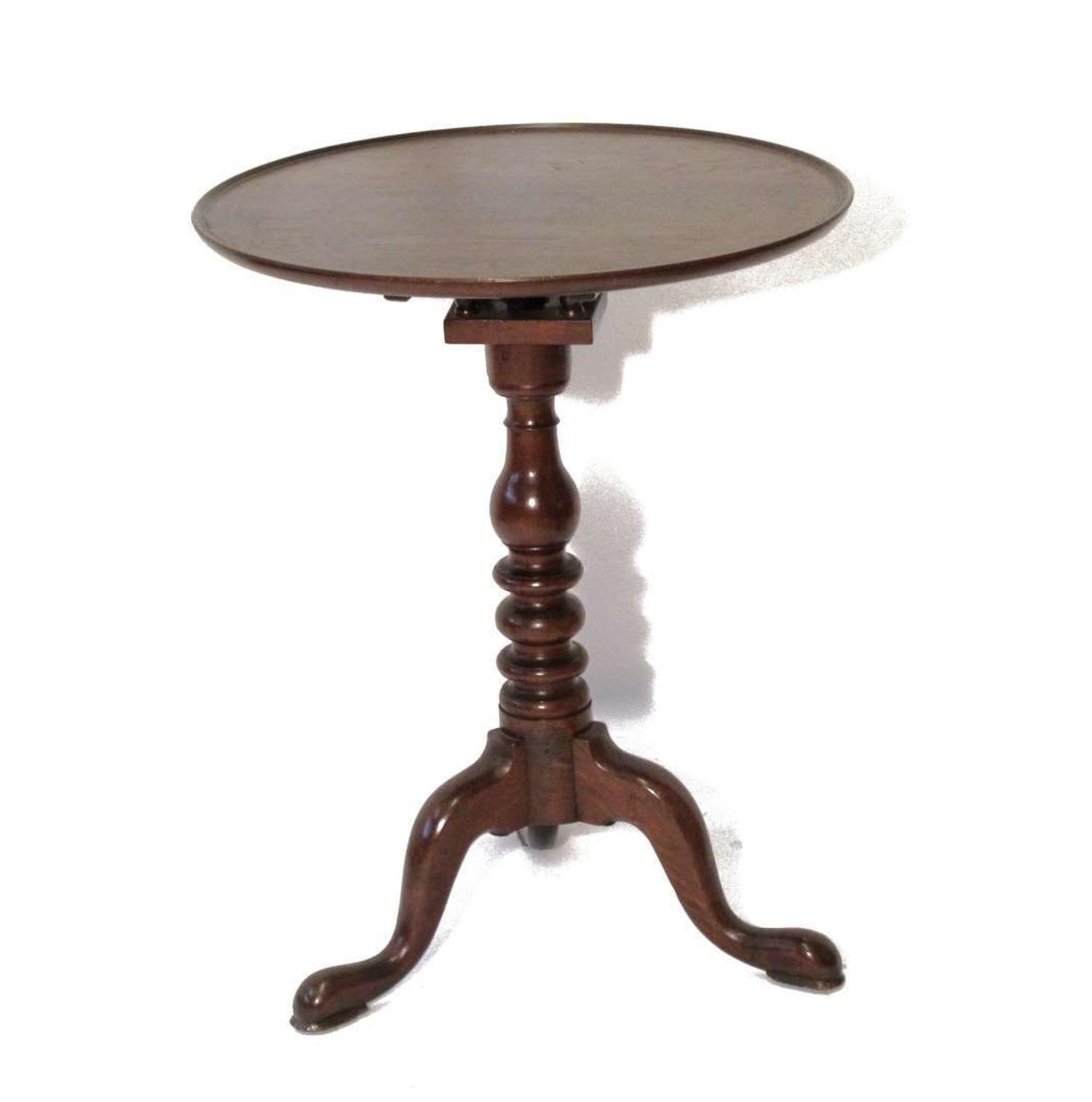 Queen Anne walnut candlestand circa 1780