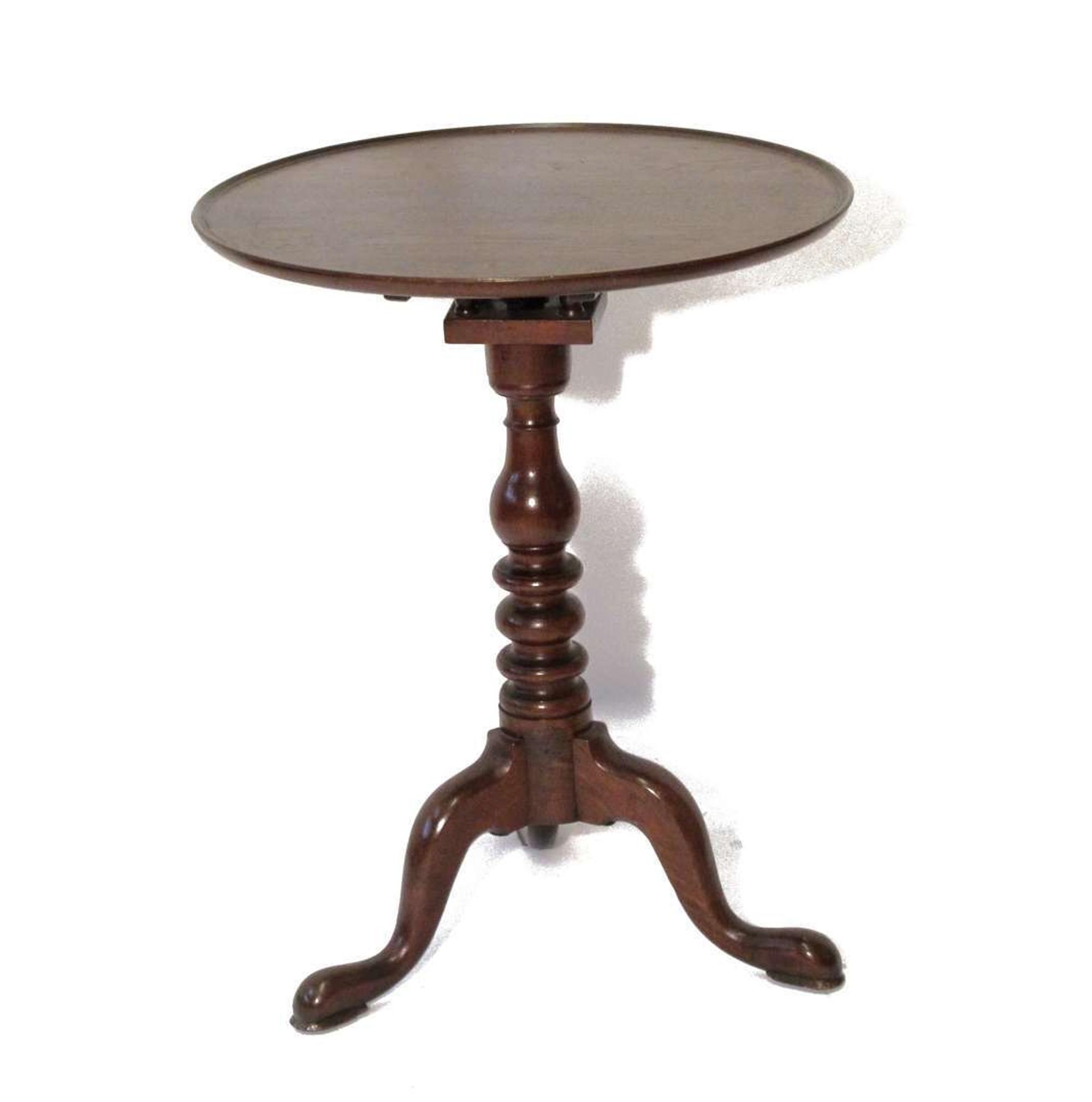 Queen Anne walnut candlestand circa 1780