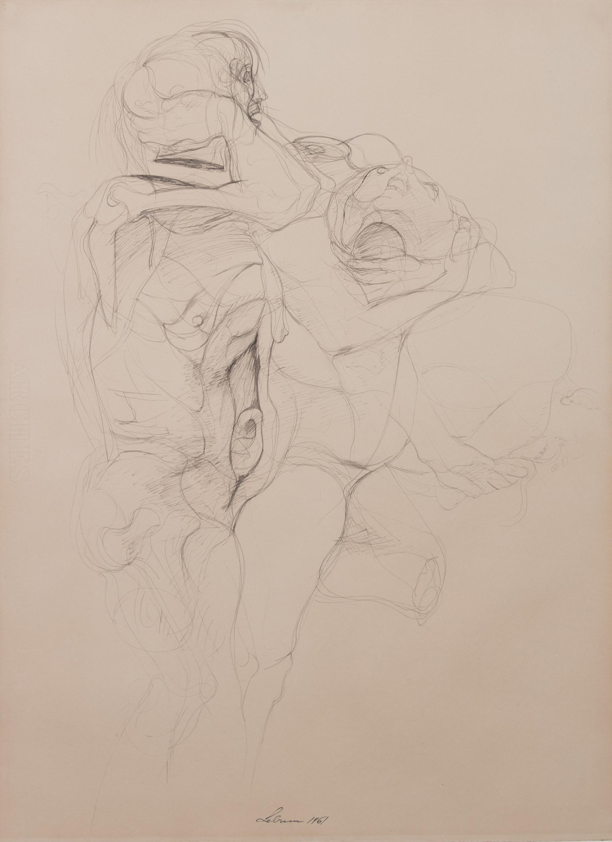 Rico Lebrun, (American, 1900-1964) — Study for Dante's Inferno, 1961
