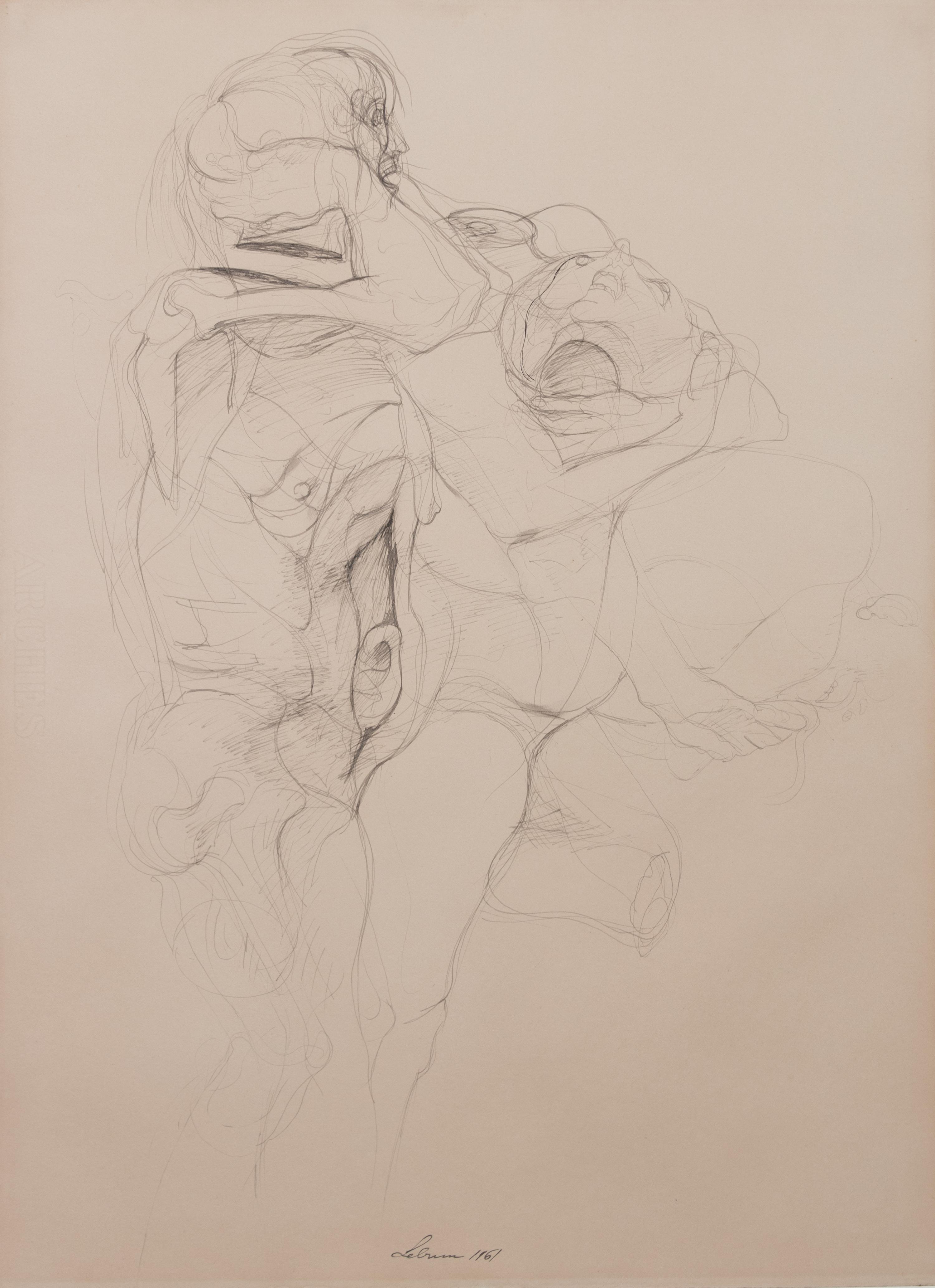 Rico Lebrun, (American, 1900-1964) — Study for Dante's Inferno, 1961