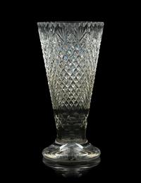 Three Cut Glass Vases
