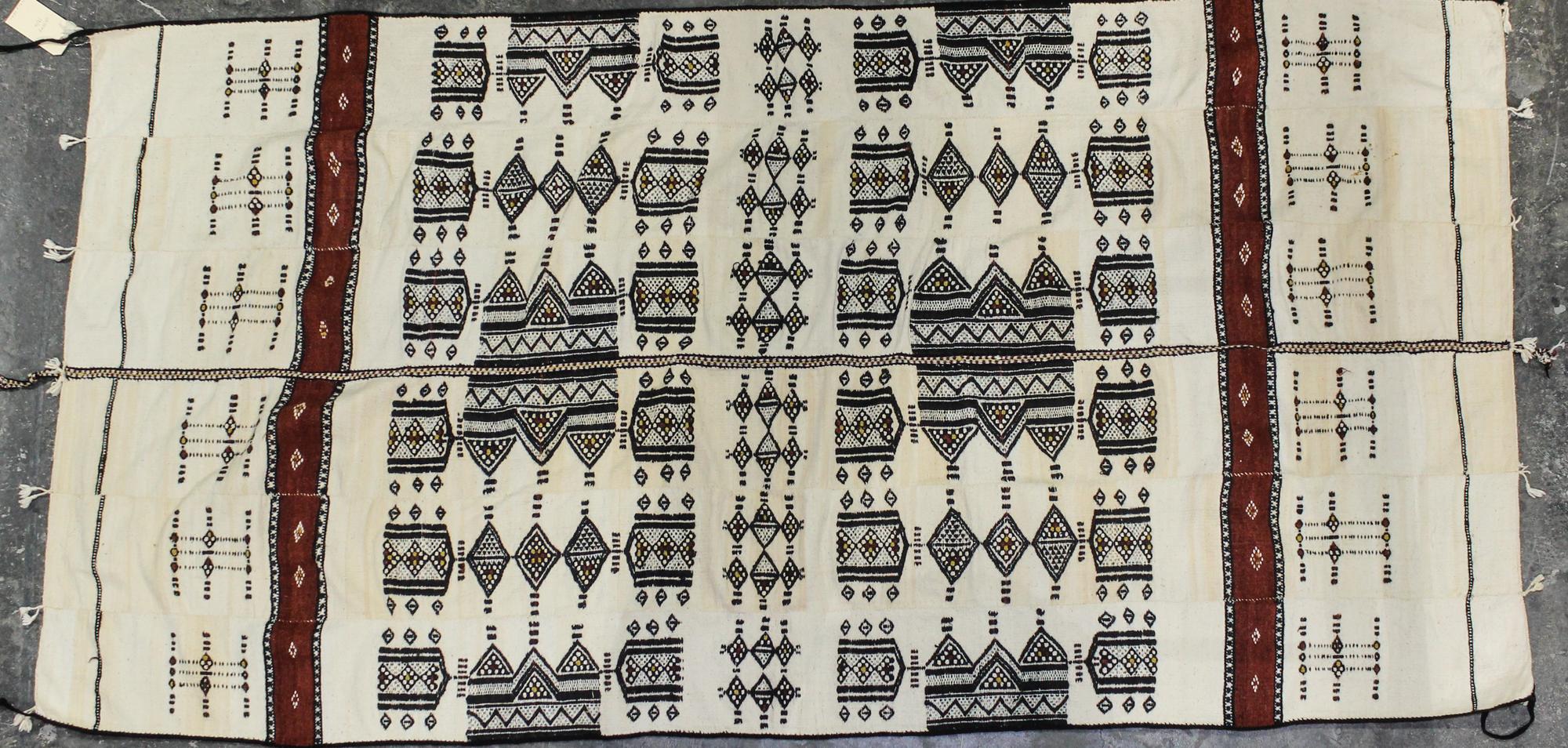 Two Mexican or South American Blankets 8 feet 6 inches x 4 feet 7 inches (largest). — 20TH CENTURY