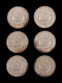 Six Morgan $1 Coins