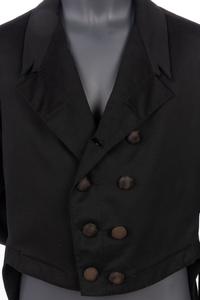 Men's Rare 19th Century Wool Jacket with Tails, 1840s