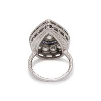 DIAMOND AND SAPPHIRE RING