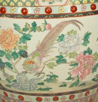 Two Chinese Export Famille Rose Porcelain Fishbowls