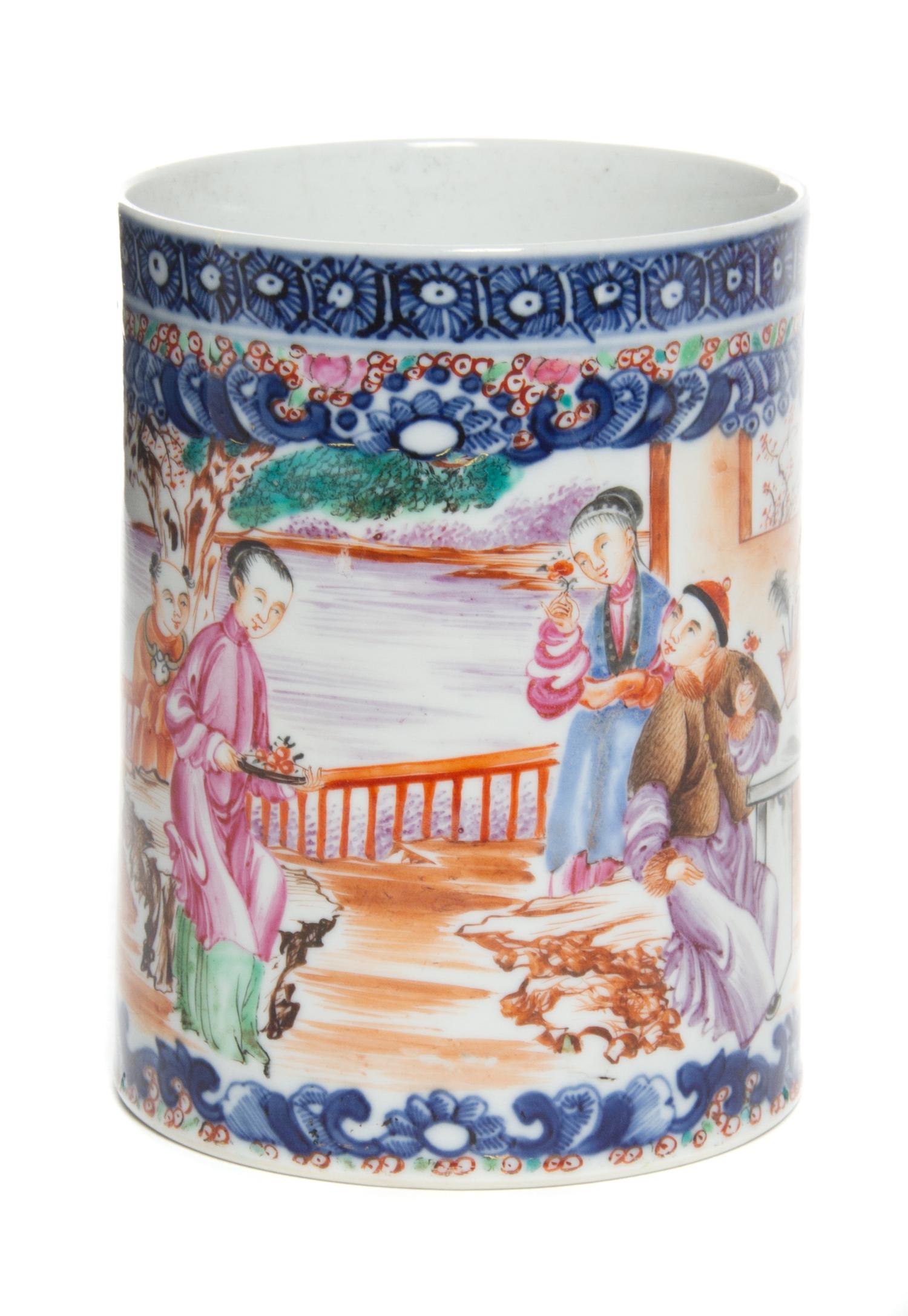 A Chinese Export Porcelain Mug Height 4 5/8 inches. — LATE 18TH CENTURY