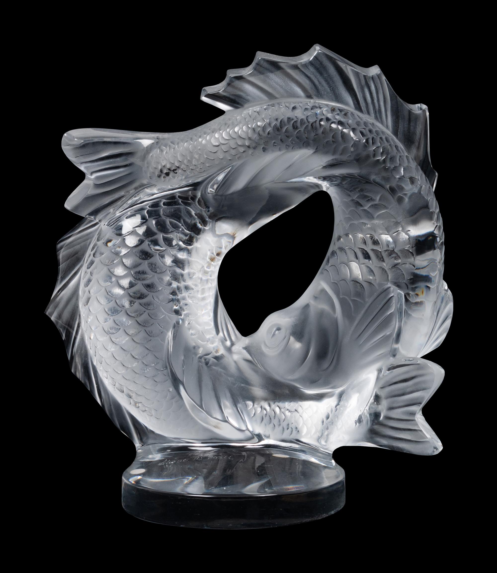A Lalique Deux Poissons Figure