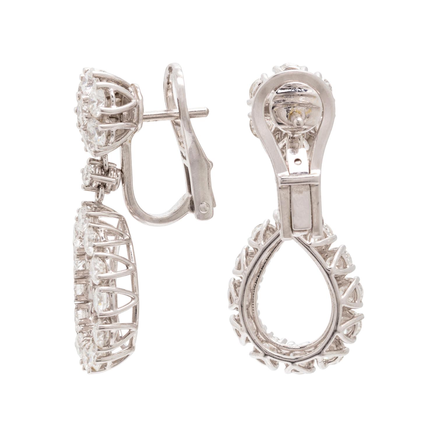 Chopard, Diamond and White Gold 'L'Heure Du Diamant' Earrings