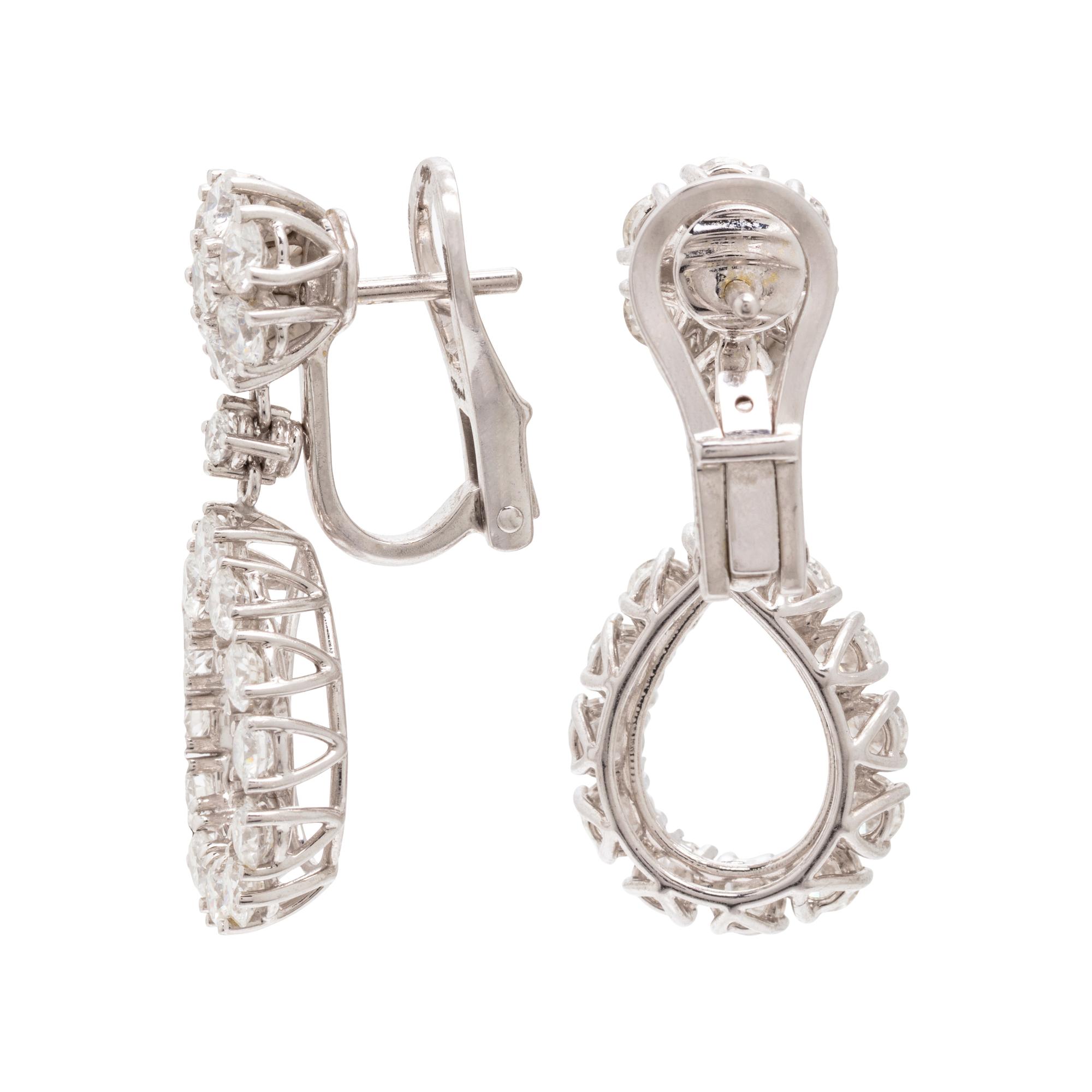 Chopard, Diamond and White Gold 'L'Heure Du Diamant' Earrings