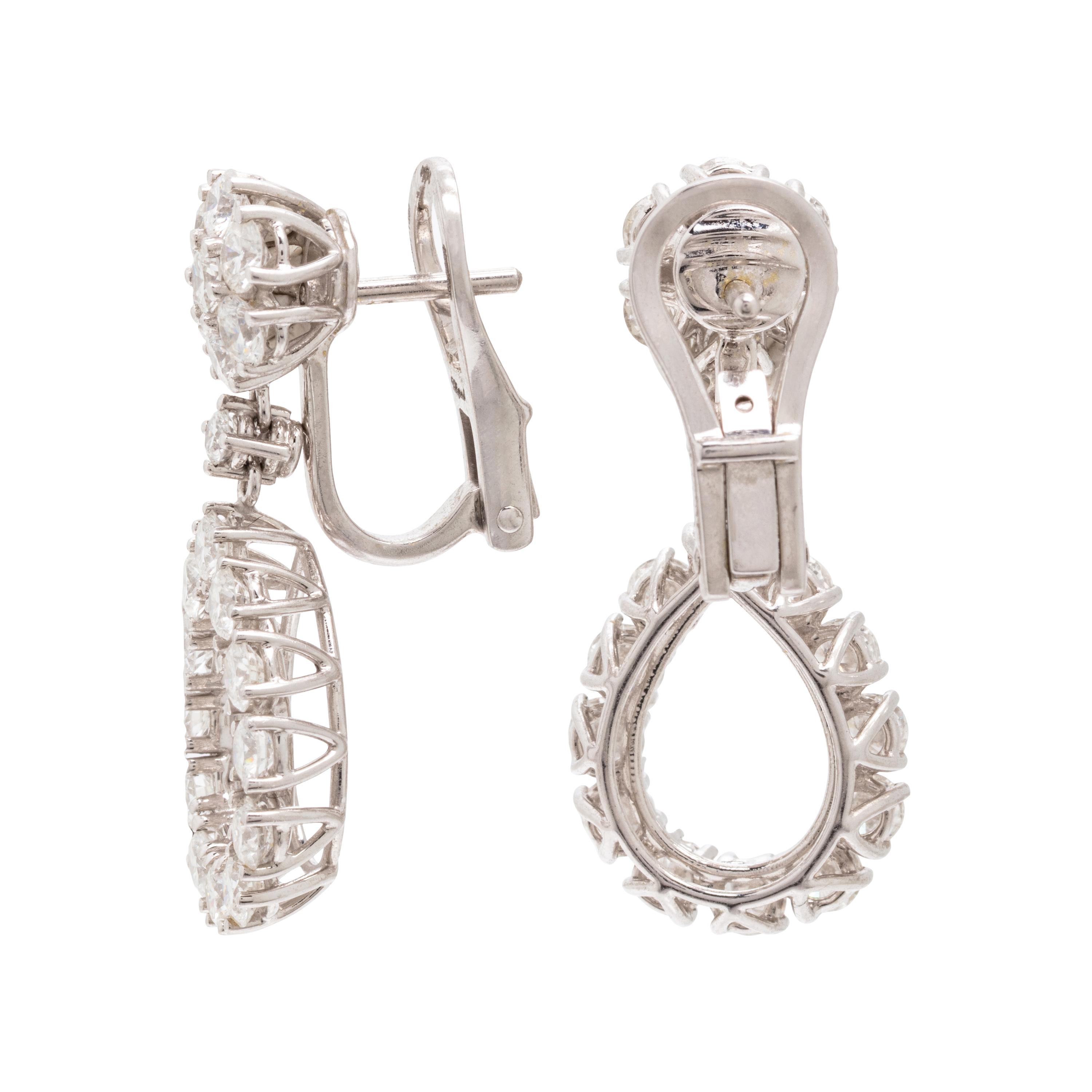Chopard, Diamond and White Gold 'L'Heure Du Diamant' Earrings