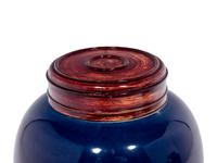 A Pair of Chinese Blue Glazed Porcelain Ginger Jars