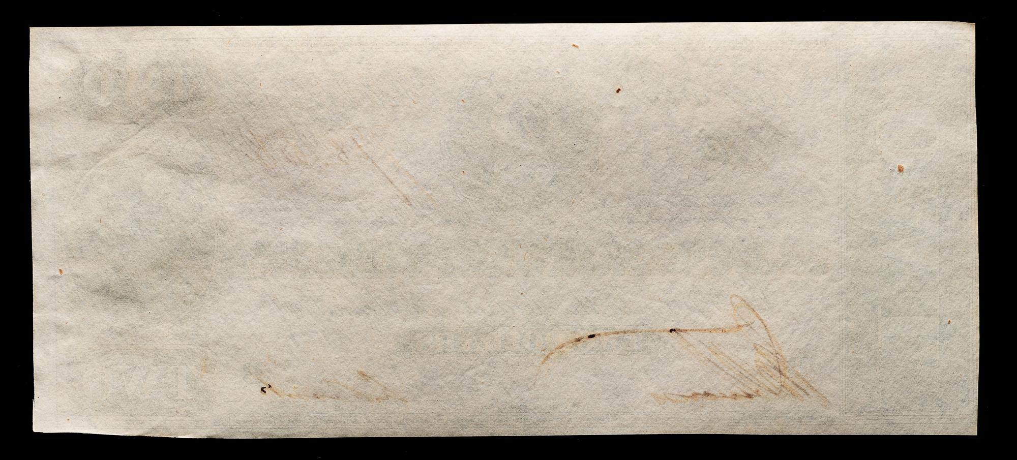 An 1864 Confederate States of America T-70 $2 Note