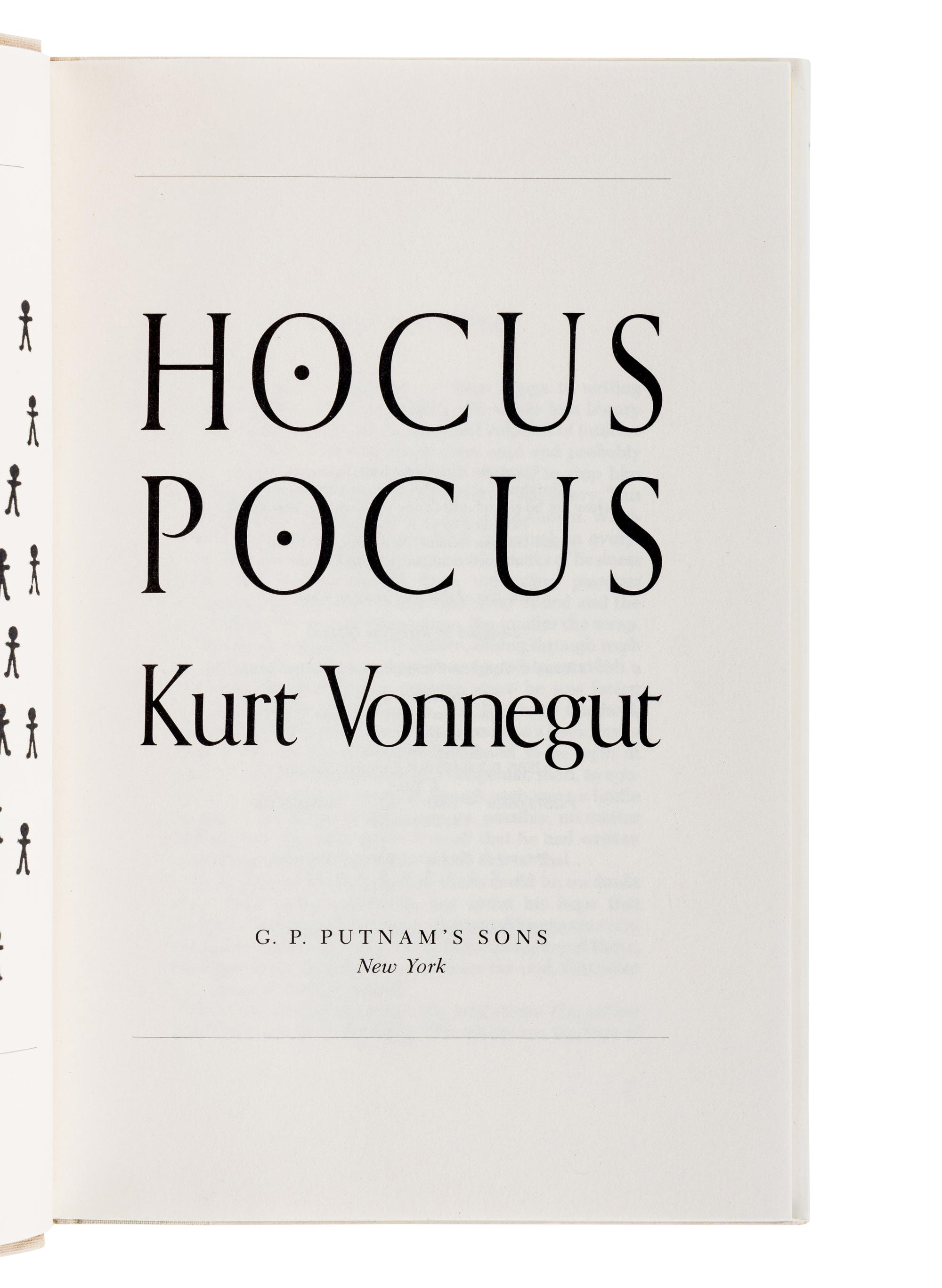 VONNEGUT, Kurt, Jr. (1922-2007). A group of 4 works by Vonnegut, comprising: