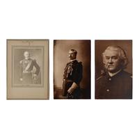 Barry, David F. (1854-1934). A group of 3 photographs of Nelson Miles, F.W. Benteen, and Thomas M. McDougall.