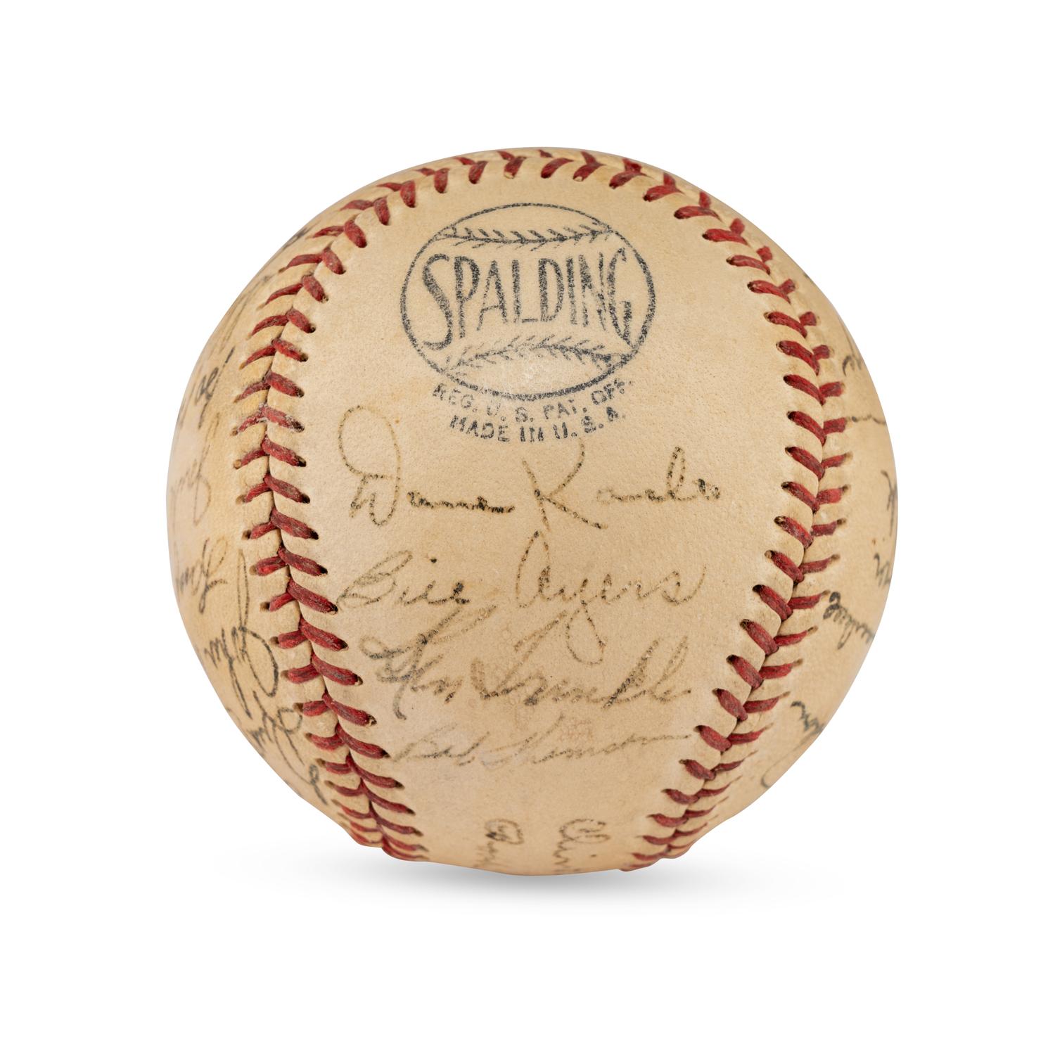A 1948 New York Giants Team Signed Autograph Baseball