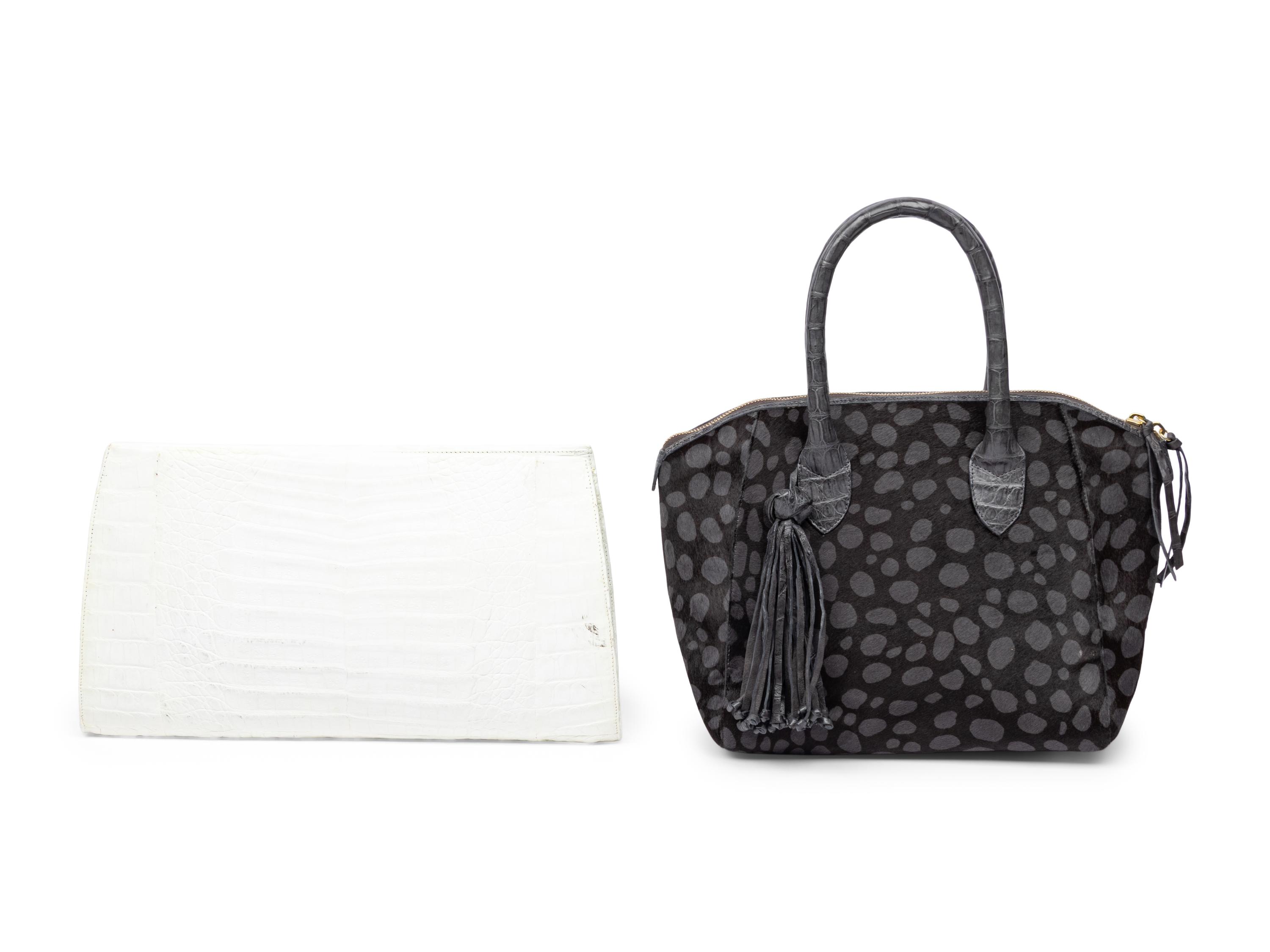 Nancy Gonzalez, Woven Clutch and Tote