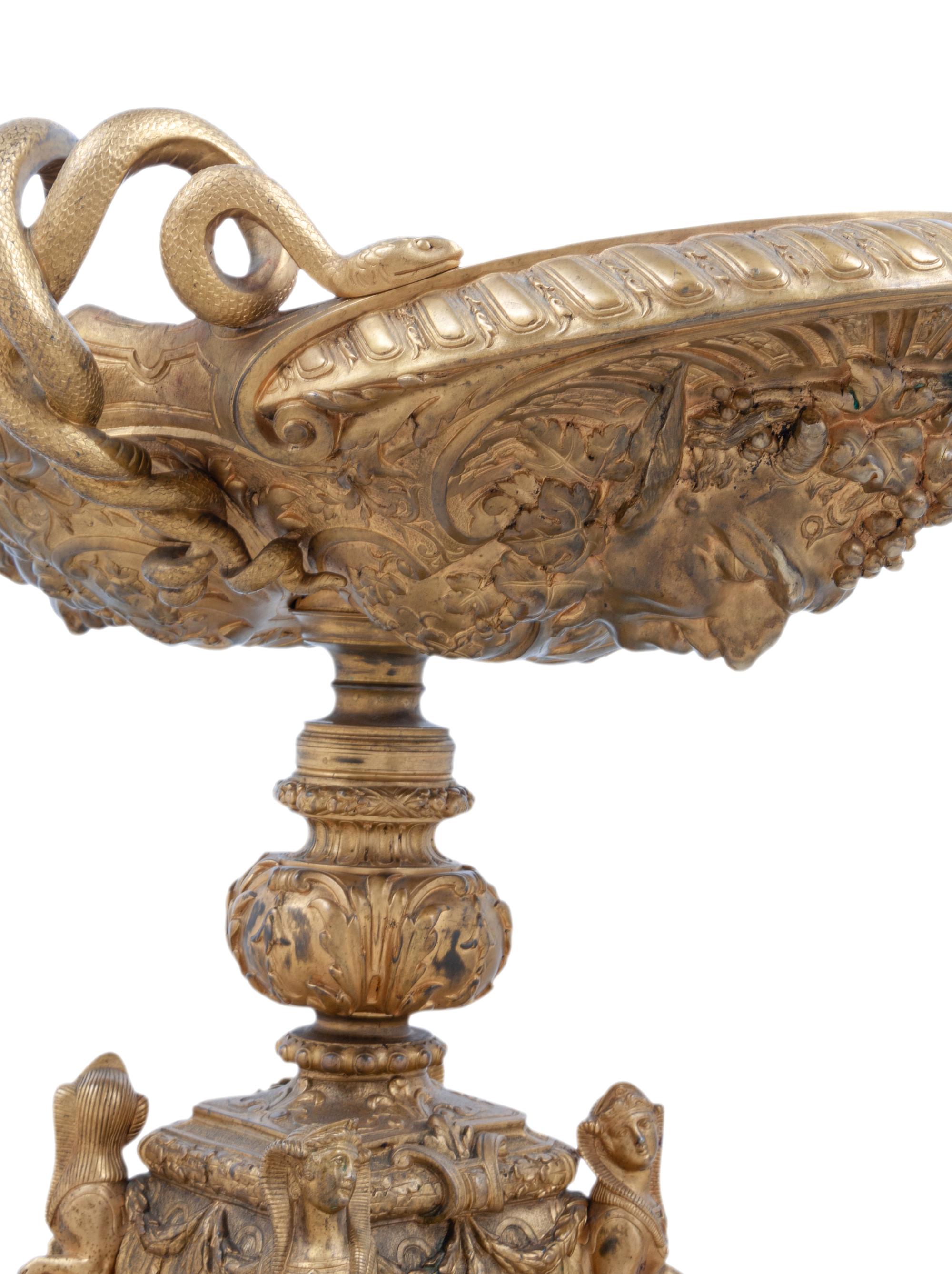 A French Gilt Bronze Centerpiece