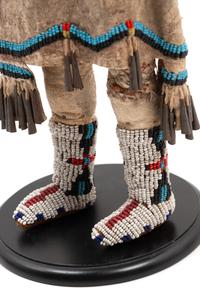 Northern Plains Beaded Hide Doll