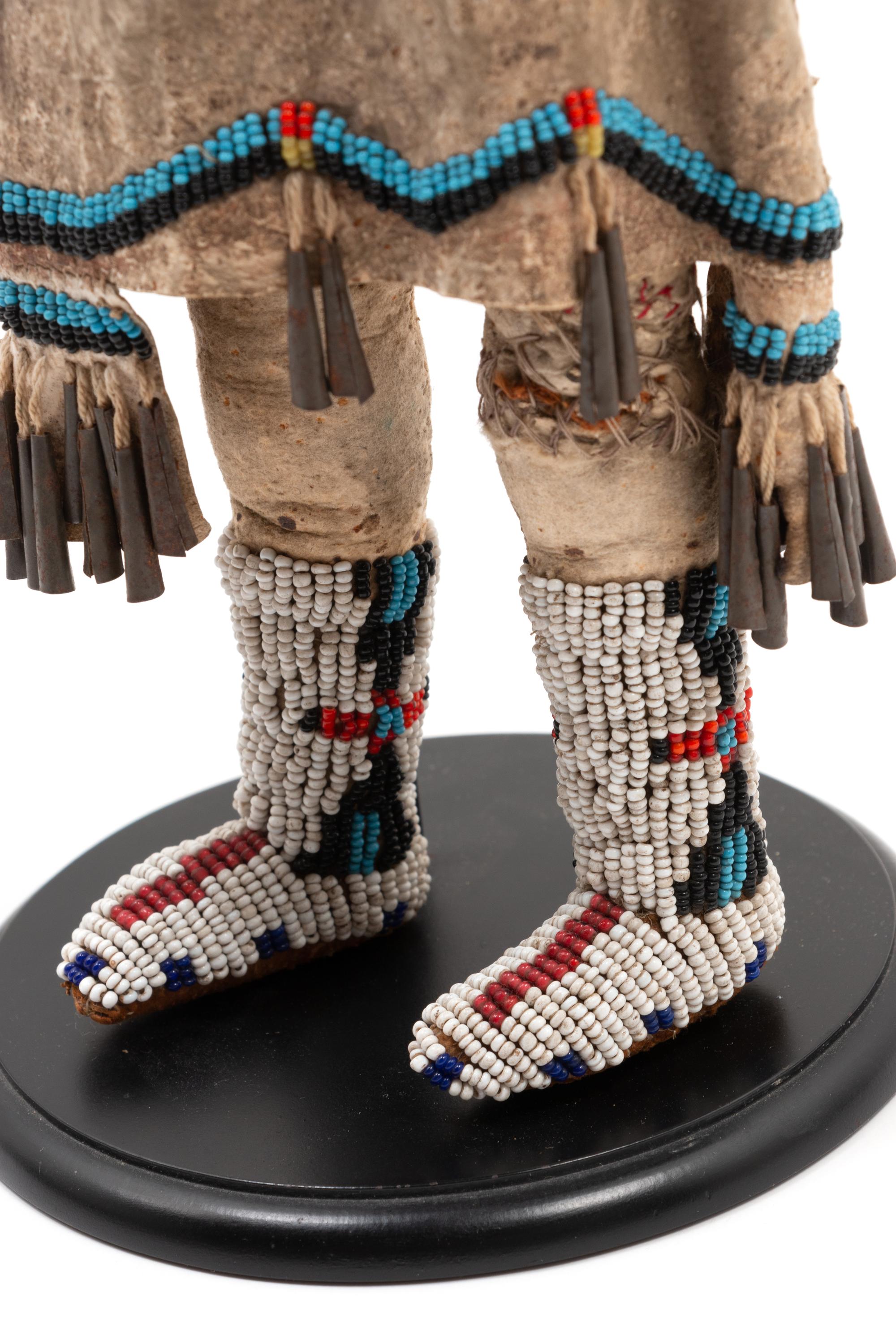 Northern Plains Beaded Hide Doll