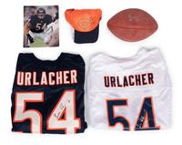 A Group of Five Brian Urlacher Signed Autograph Items (Beckett Authentication Services BAS Certified)