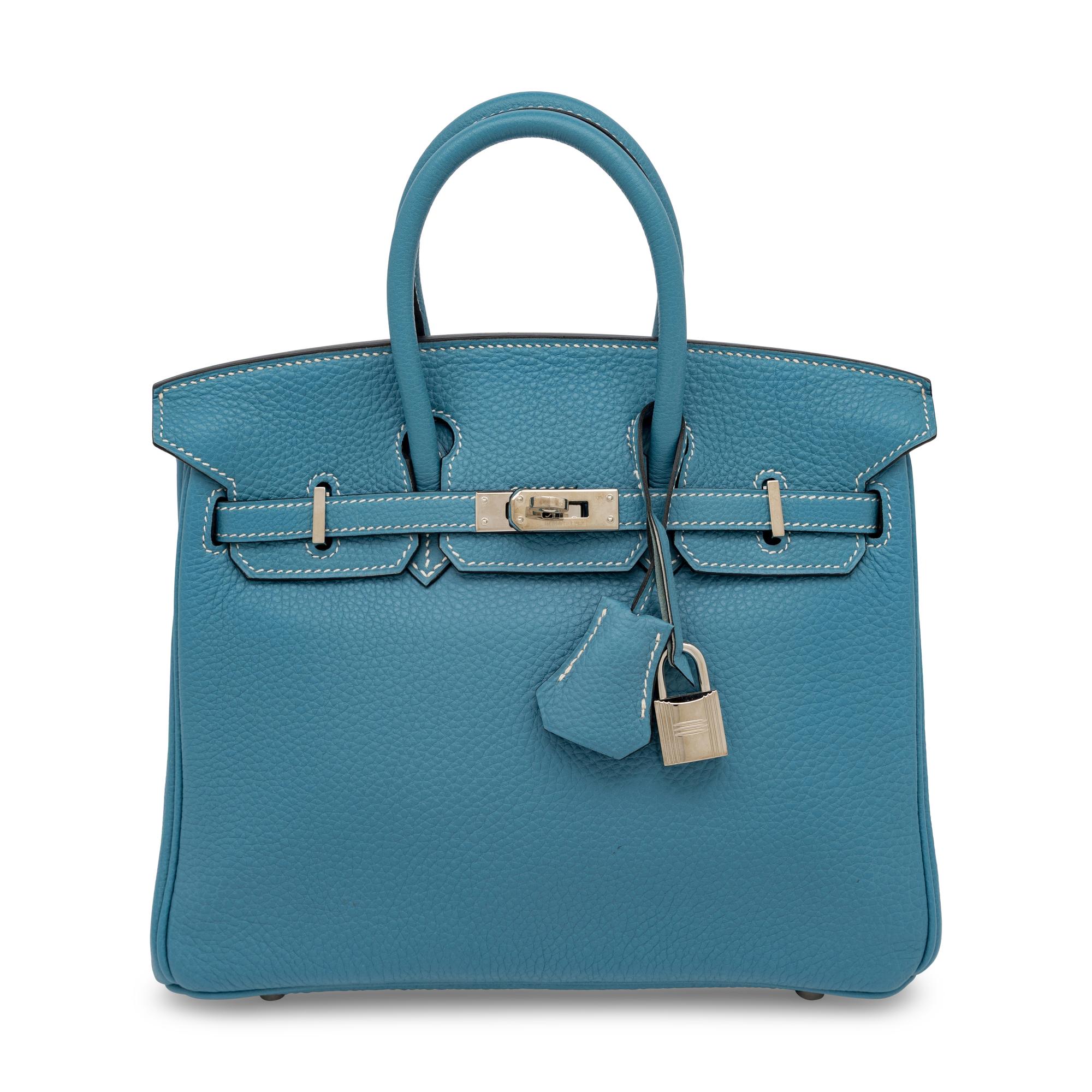 Hermès, Birkin 25 in Bleu Jean Togo