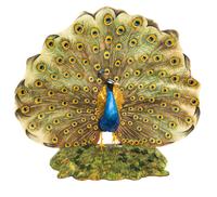 A Boehm Porcelain Model of a Peacock Height 30 inches.
