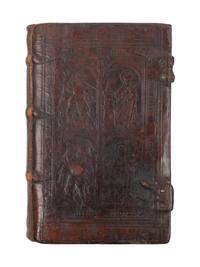 [BINDING - 16th CENTURY ENGLISH]. HOMER (?8th century B.C.). Opera , in Latin. Antwerp: Joannes Grapheus, 1528.
