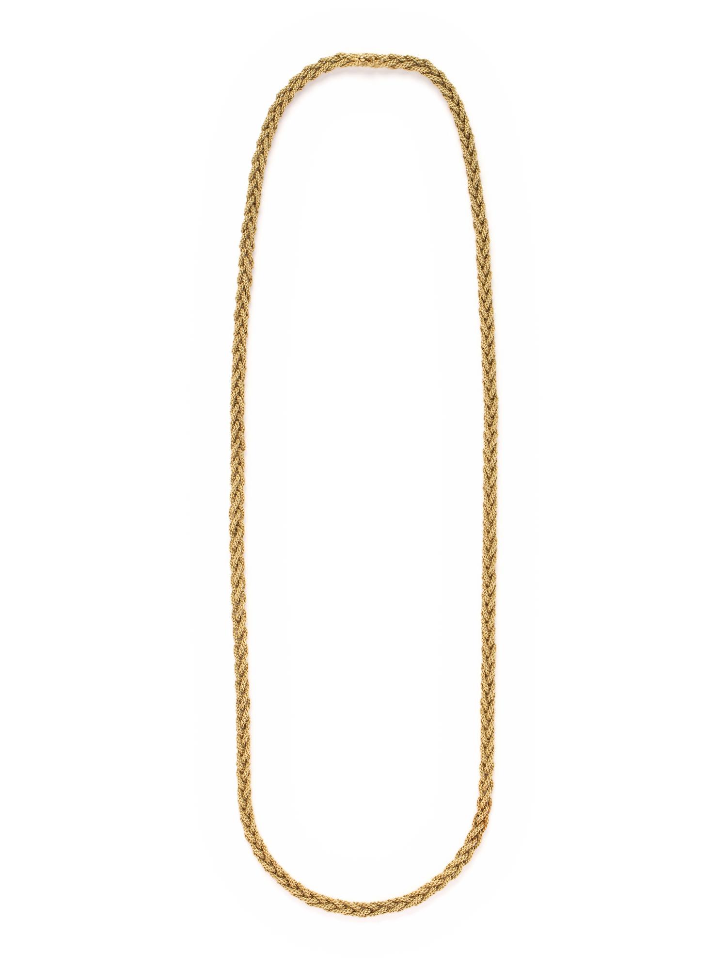 YELLOW GOLD LONGCHAIN NECKLACE