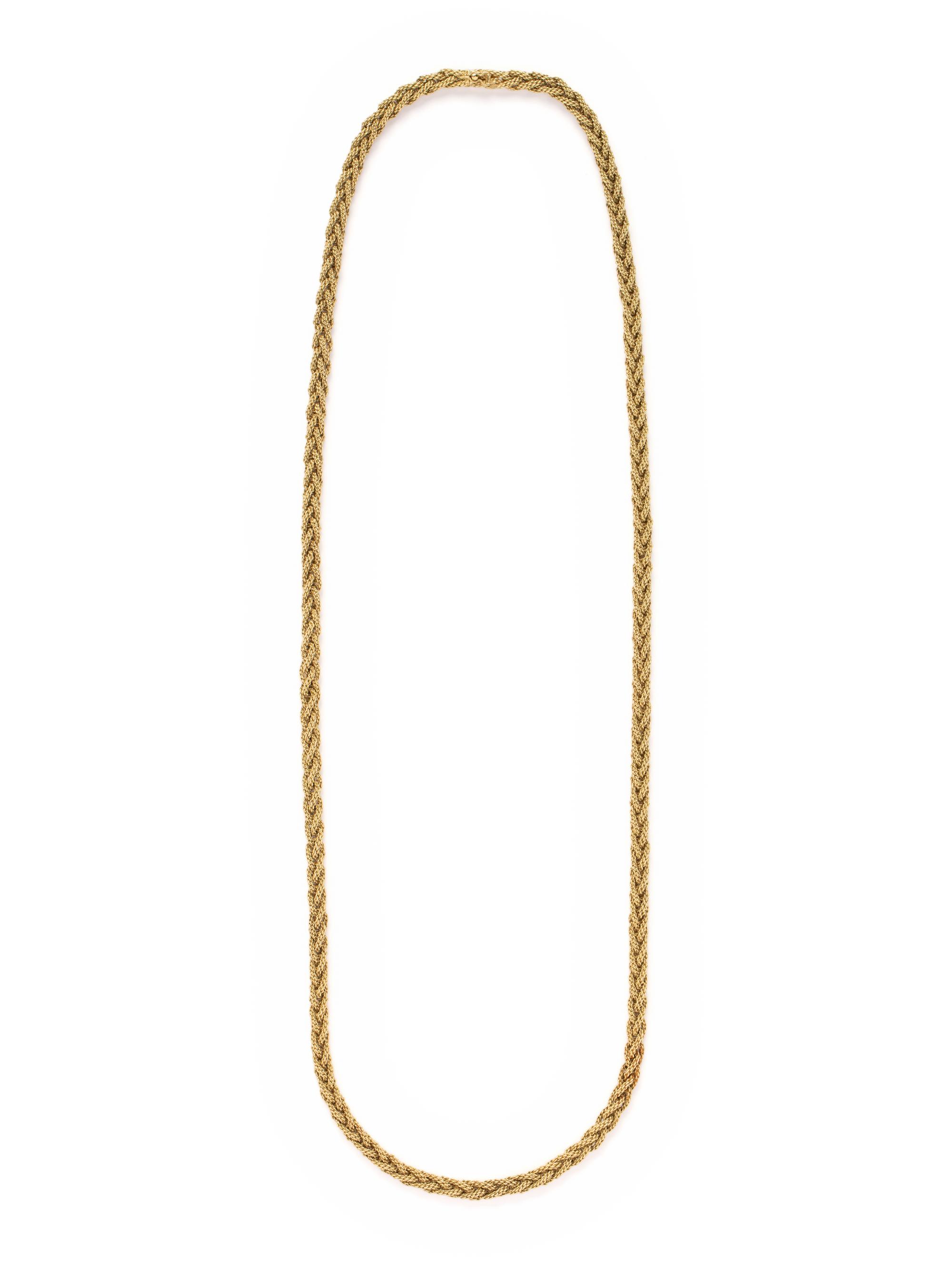 YELLOW GOLD LONGCHAIN NECKLACE