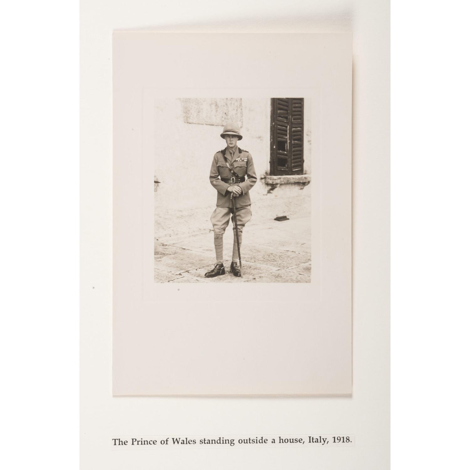 Prince of Wales Tour of Italy, 1918, Collection of 18 Photographs, Plus