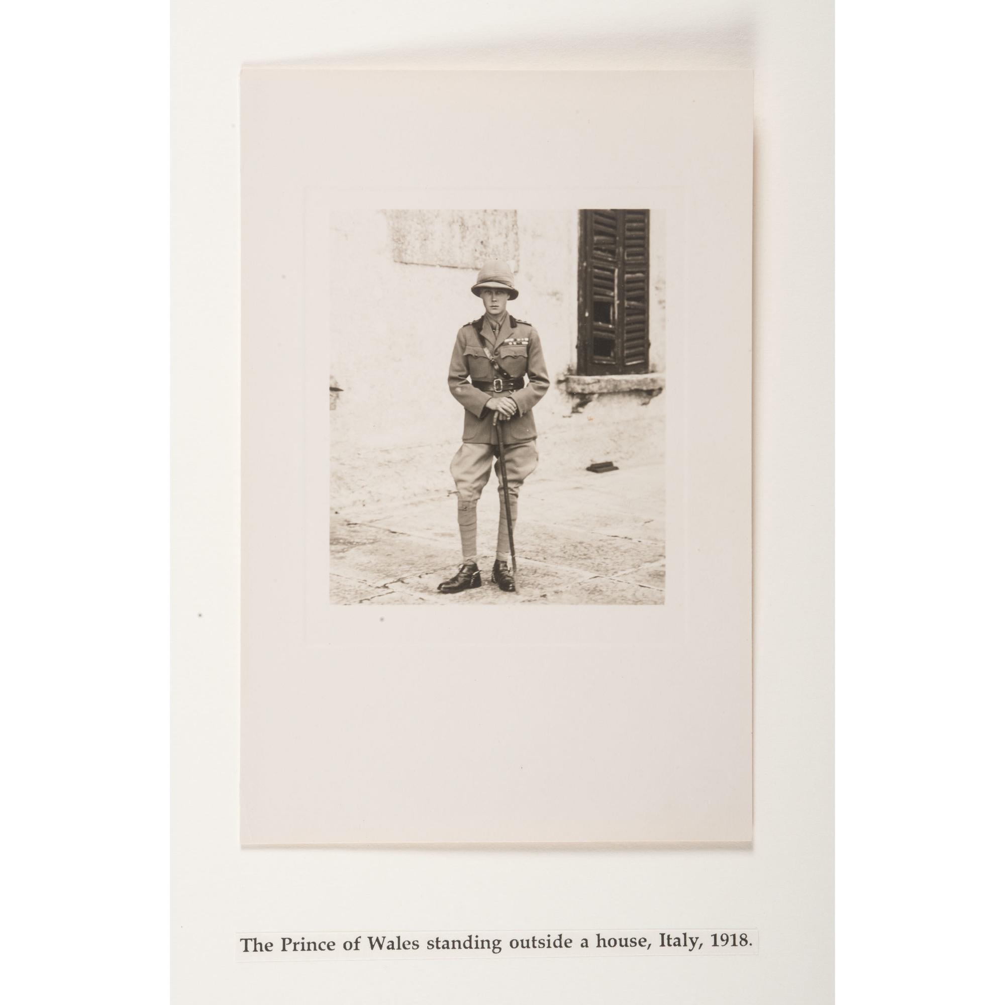 Prince of Wales Tour of Italy, 1918, Collection of 18 Photographs, Plus