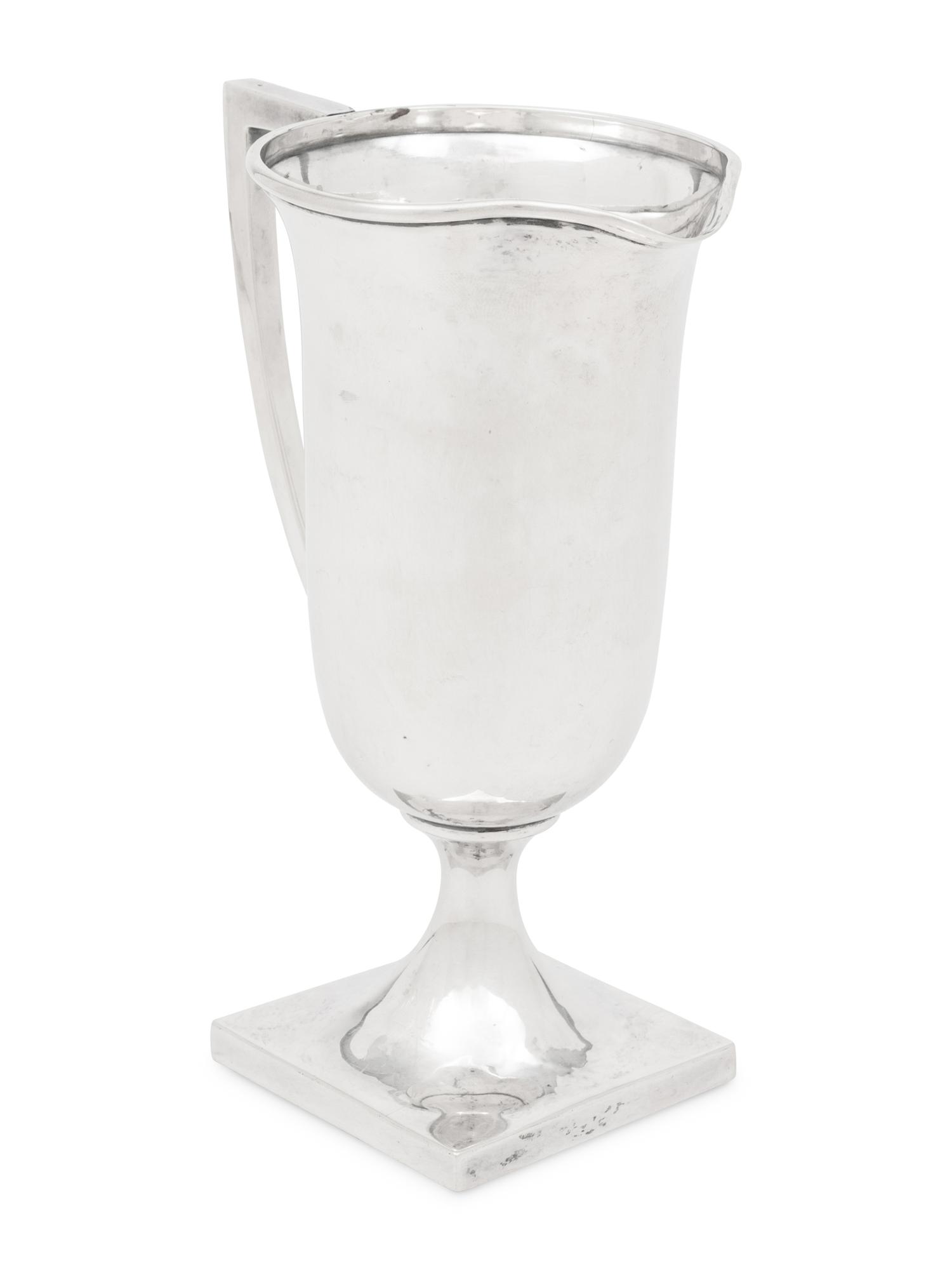 An American Silver Pitcher