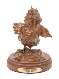 Two Sculptures: Rooster's Delight , edition 6/25 and Strutting Rooster , Artist Proof 2/20