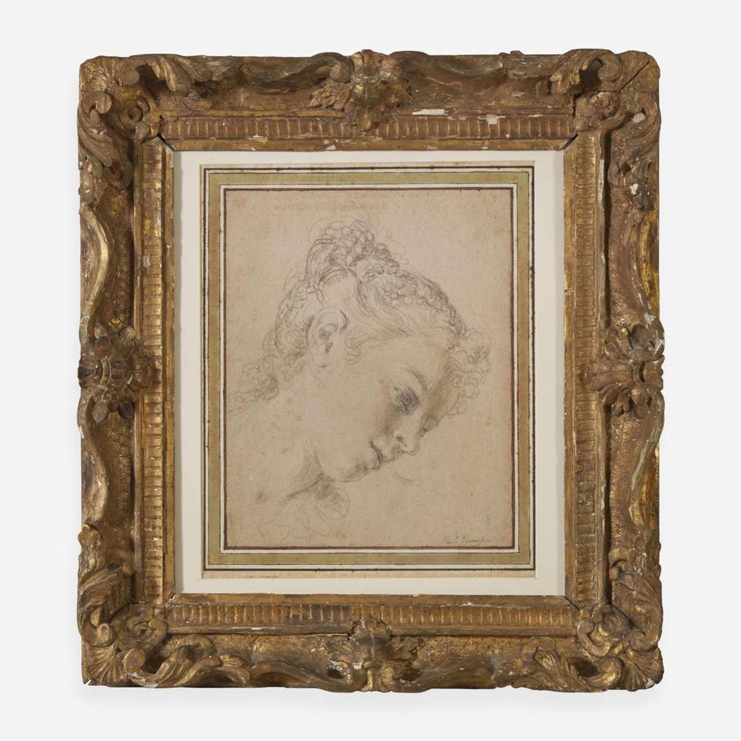 Studio of Paolo Veronese (Italian, 1528-1588) Head of a Woman, Looking Up