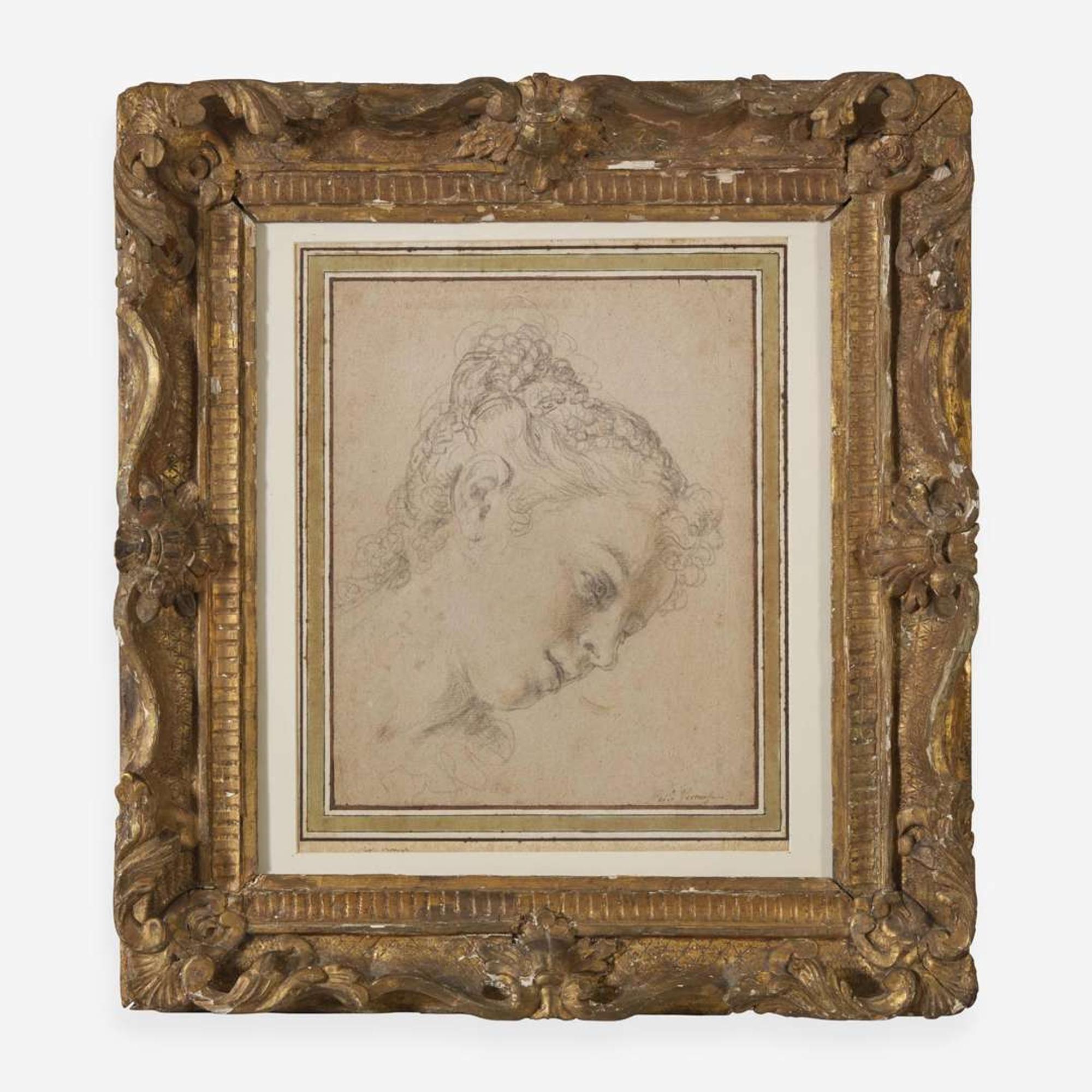 Studio of Paolo Veronese (Italian, 1528-1588) Head of a Woman, Looking Up