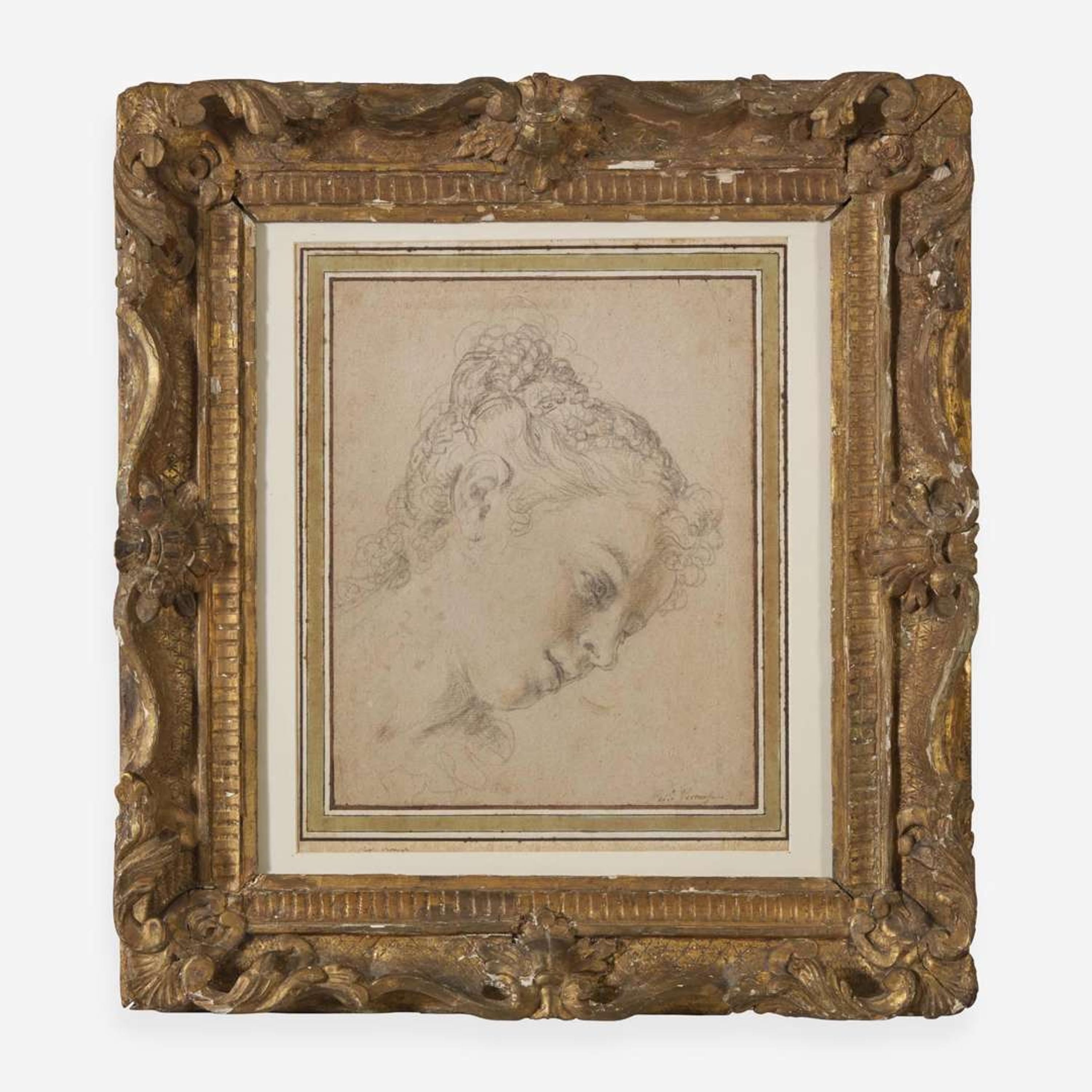 Studio of Paolo Veronese (Italian, 1528-1588) Head of a Woman, Looking Up