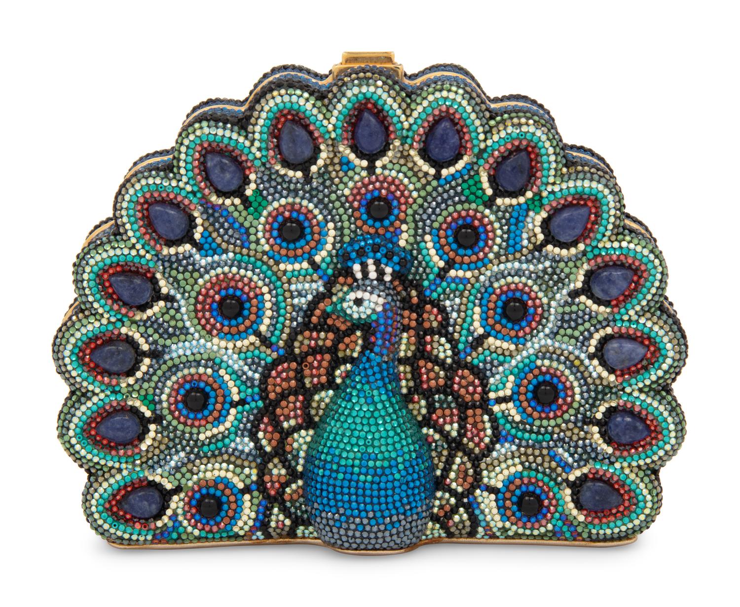 Judith Leiber Peacock Minaudière