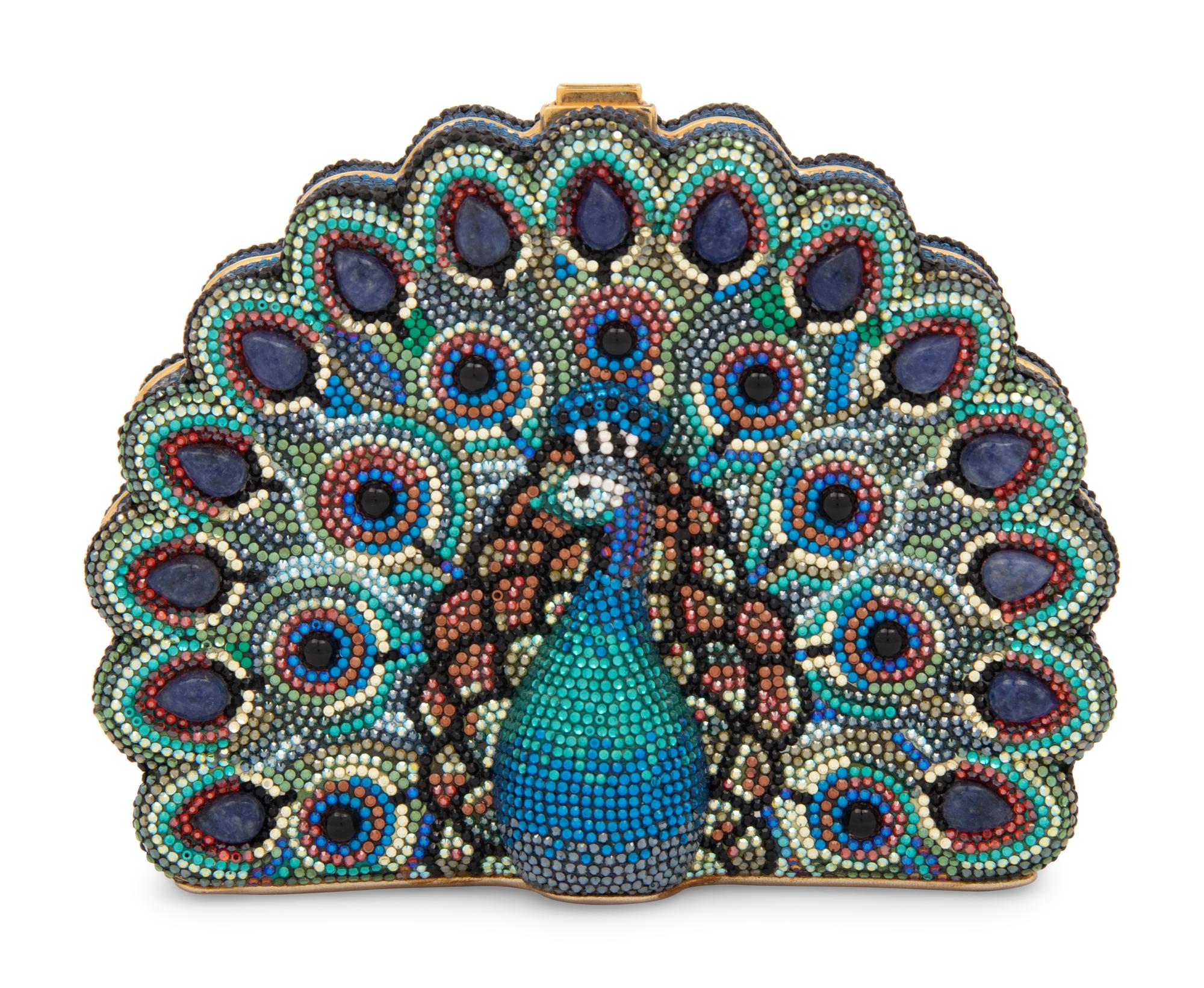 Judith Leiber Peacock Minaudière