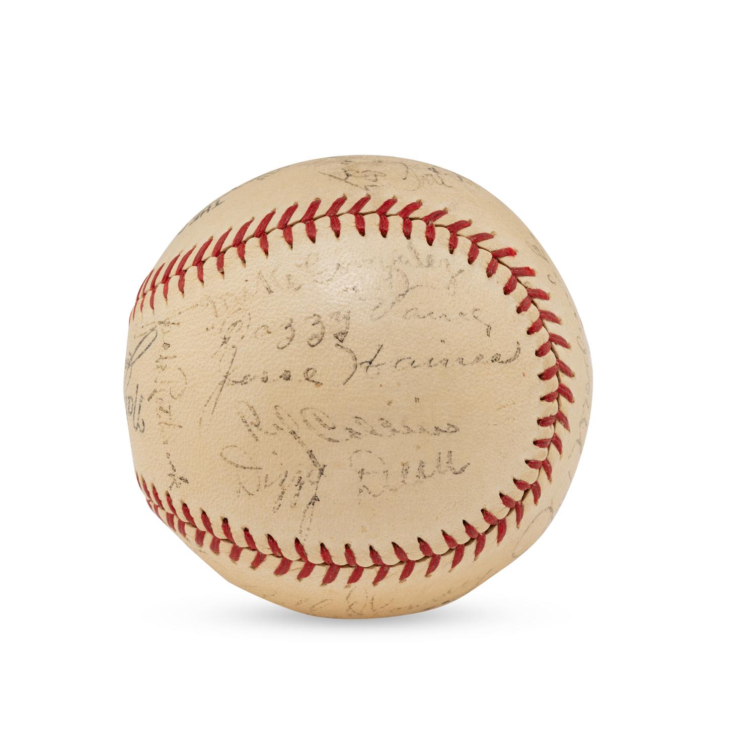 A 1934 St. Louis Cardinals Gashouse Gang Team Signed Autograph Baseball (PSA, JSA Auction Letters),