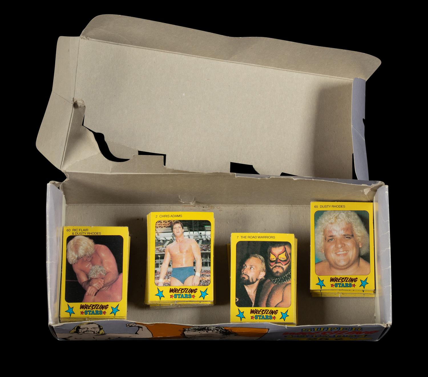 A Group of 1986 Monty Gum Wrestling Stars Cards