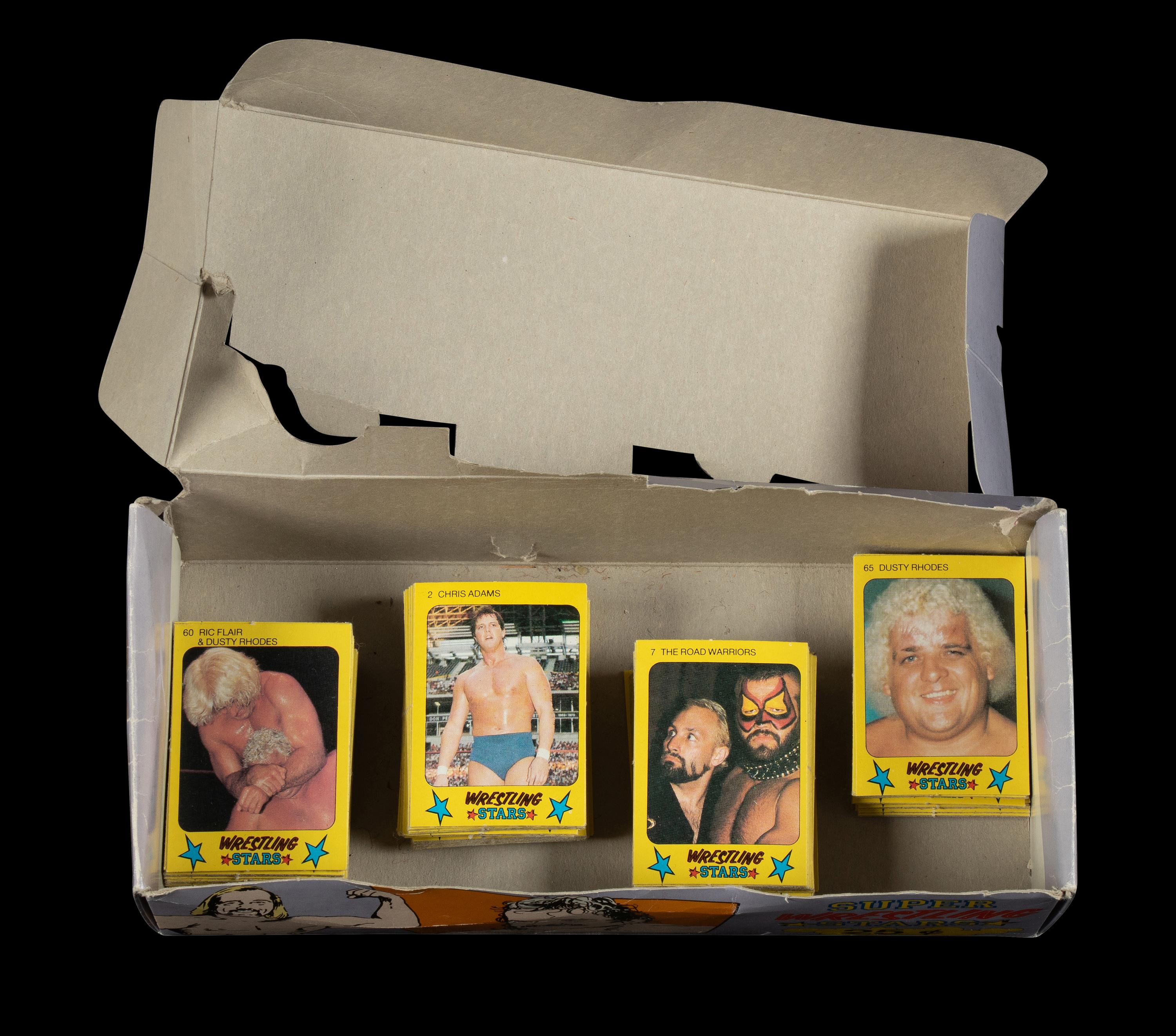 A Group of 1986 Monty Gum Wrestling Stars Cards
