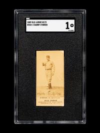 An 1889 Old Judge N172 Darby O'Brien Baseball Card (SGC 1) POP 1 in SGC