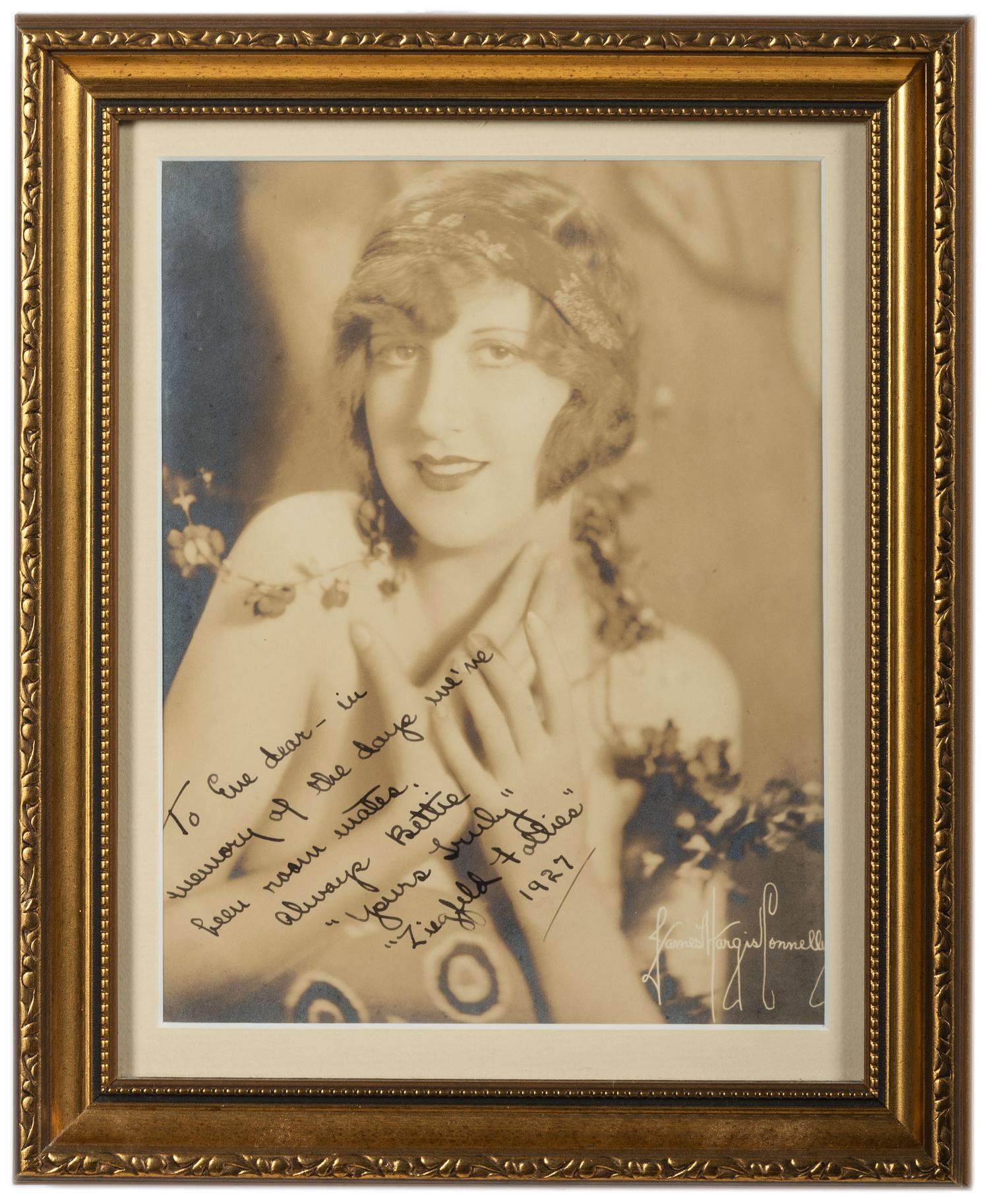 [ENTERTAINMENT]. A collection of 18 vintage photographs of members of the Ziegfeld Follies, many autographed by the sitter. — Circa 1930