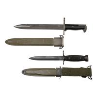 Lot of 4 Bayonets Including: M4 Bayonet, Garand Bayonet, Krag Bayonet, VZ-24 Bayonet
