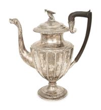 A Danish Silver Coffee Pot