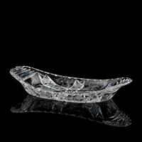 A Tuthill Intaglio and Brilliant-Cut Glass Bread Tray