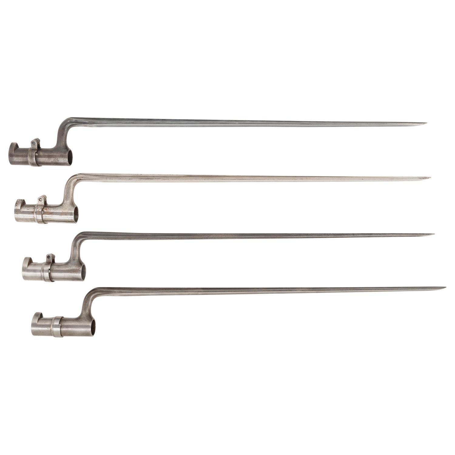Lot of Four U.S. Socket Bayonets Including: M1855 and M1873